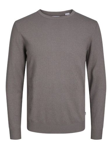 JACK &amp; JONES EMIL KNIT CREW NECK, Colour: FALCON, Size: XS