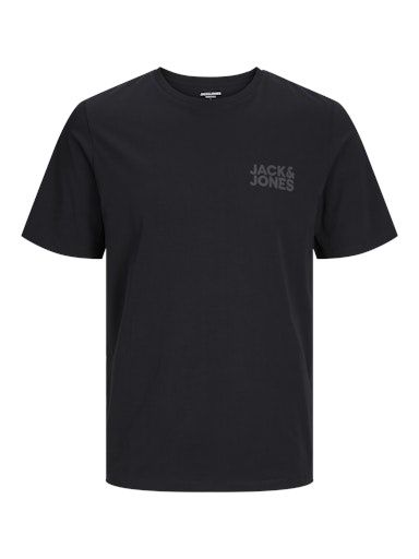 JACK &amp; JONES CORP LOGO SMALL TEE, Colour: BLACK, Size: XS