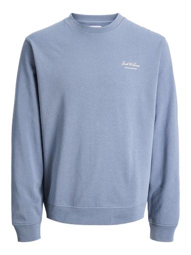 JACK &amp; JONES ARCHIVE GRAPHIC SWEAT CREW NECK, Colour: BLUE MIRAGE, Size: XS