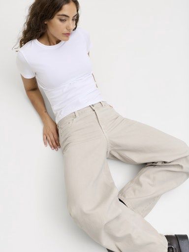 JJXX FUJI BARREL MID WAIST  COLOR DNM