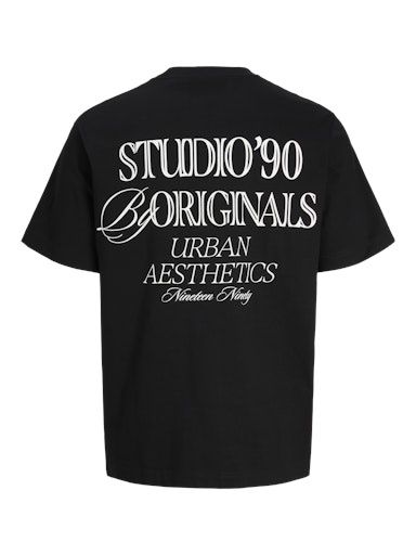 JACK &amp; JONES GRAND MIDTOWN TEE, Colour: BLACK, Size: S