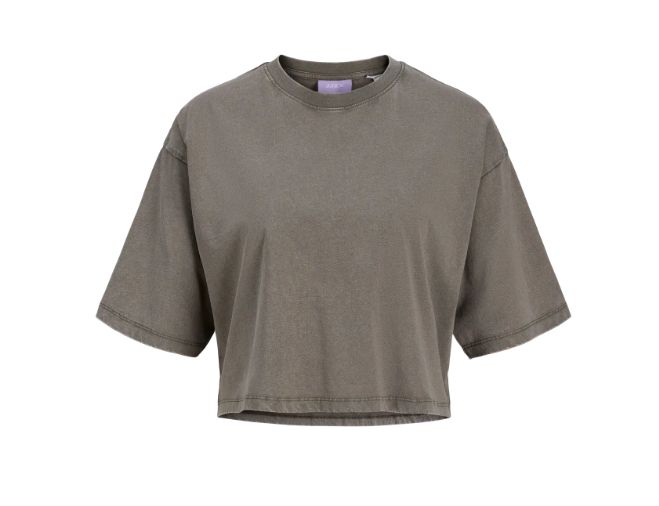 JJXX ANDREA LOOSE  CROPPED WASH TEE, Colour: BUNGEE CORD, Size: XS