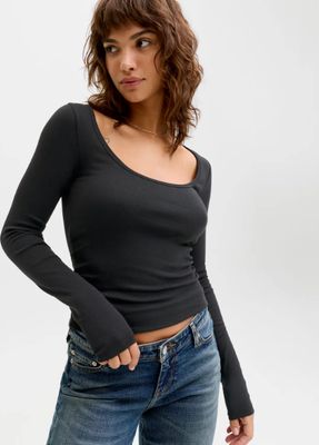 JJXX STAR LONG SLEEVE U NECK TOP