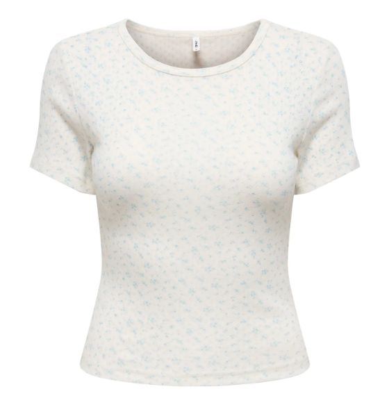 ONLY MADISON O-NECK BABY TEE, Colour: WINTER SKY, Size: XS
