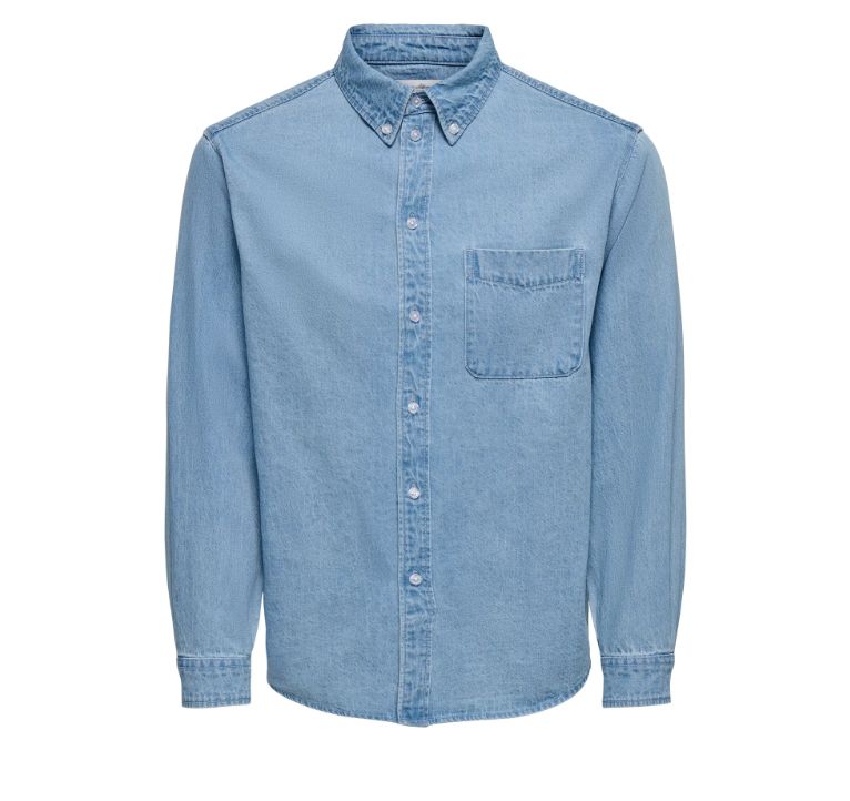 ONLY &amp; SONS ORSON REGULAR DENIM SHIRT