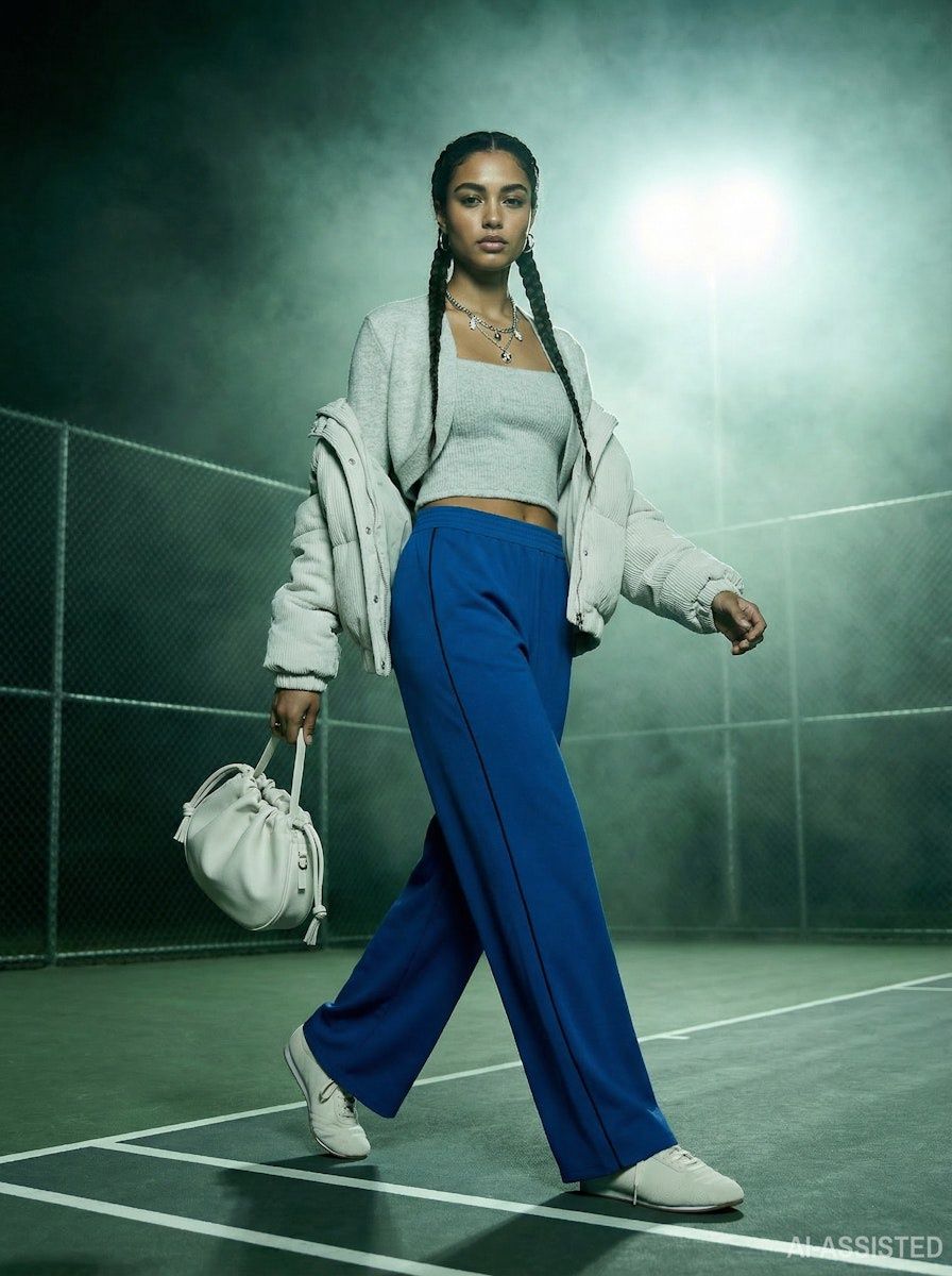 HYPEDROP ELENA MID WAIST WIDE PANTS