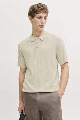 JACK &amp; JONES WILLIAM STRUCTURE KNIT POLO