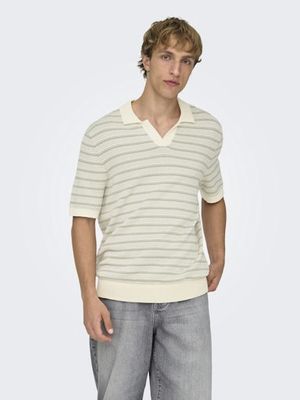 ONLY &amp; SONS TILO SPLIT NECK KNIT