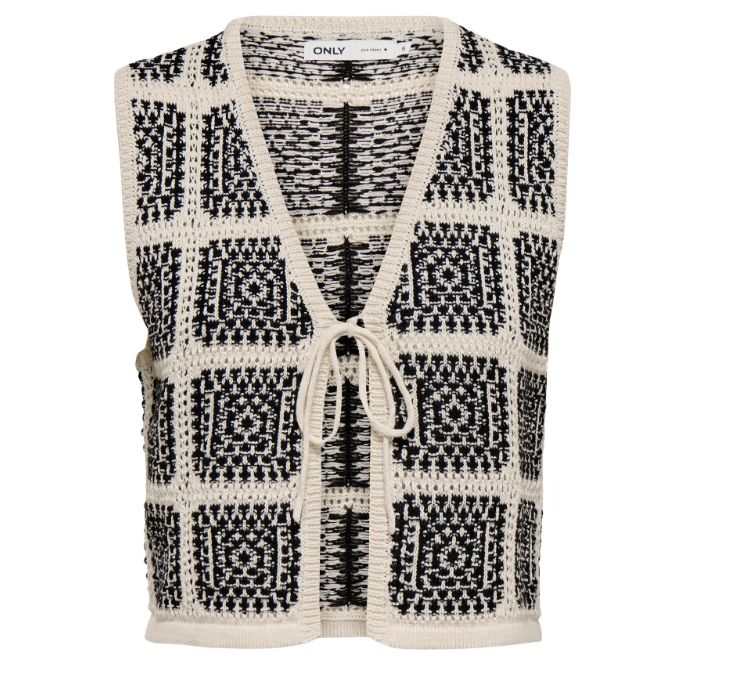 ONLY LOA STRING CROCHET VEST