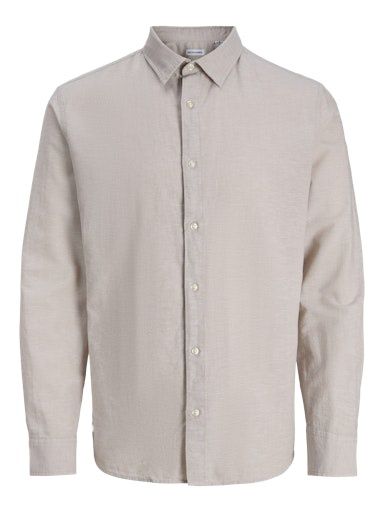JACK &amp; JONES BREEZE LINEN BLEND SHIRT, Colour: STRING, Size: XS