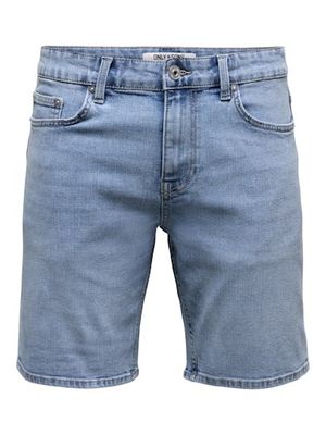 ONLY &amp; SONS WEFT DENIM SHORTS