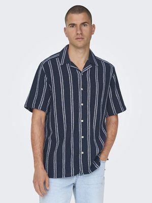 ONLY &amp; SONS TREV STRIPE SHIRT