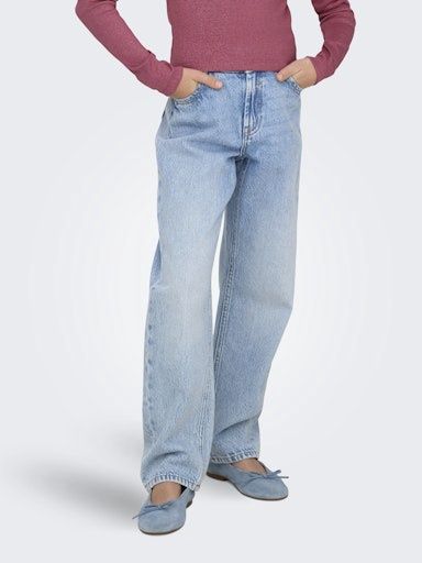 ONLY GIRLS DAD STRAIGHT BERRY JEANS