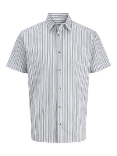 JACK &amp; JONES CHAD OXFORD STRIPE SHIRT, Colour: ENSIGN BLUE, Size: S