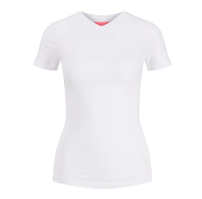 JJXX GIGI  VNECK TEE, Colour: BRIGHT WHITE, Size: XS