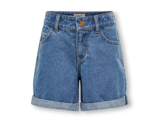 ONLY GIRLS VEGA MUM SHORTS, Colour: MEDIUM BLUE, Size: 140 (10)