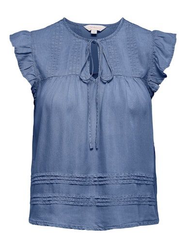 ONLY CHARIS TIE NECK TOP