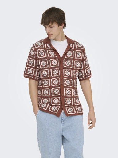 ONLY &amp; SONS BART NEW RESORT RLX SHIRT KNIT