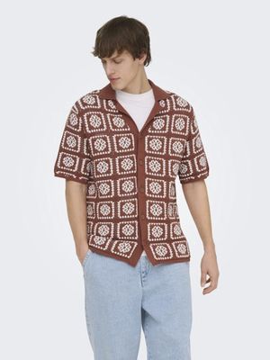 ONLY &amp; SONS BART NEW RESORT RLX SHIRT KNIT