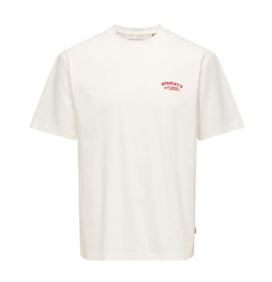 ONLY &amp; SONS FRED RLX PRINT TEE