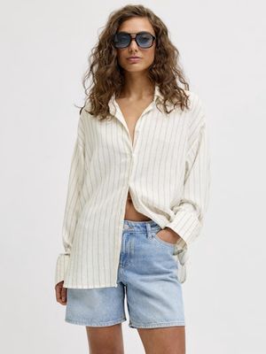 JJXX ALMIRA LINEN BLEND SHIRT