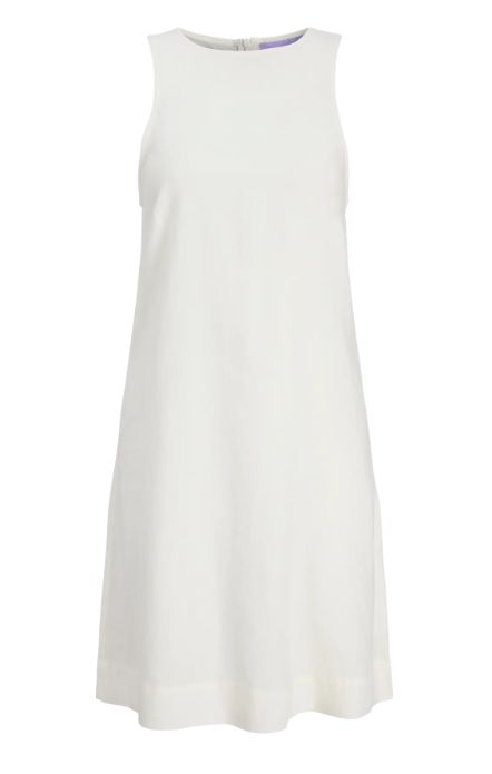 JJXX ALMIRA LINEN BLE SHORT DRESS, Colour: BLANC DE BLANC, Size: XS