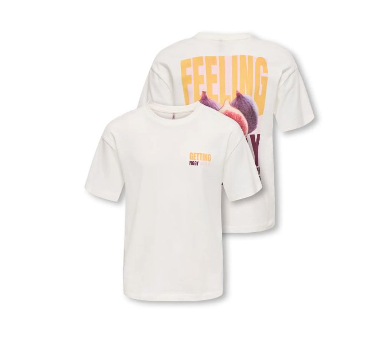 ONLY GIRLS VIVVI LOOSE LOVELY TOP, Colour: CLOUD DANCER, Size: 134/140 (9/10)