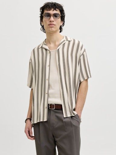 JACK &amp; JONES JEFF RESORT STRIPE SHIRT