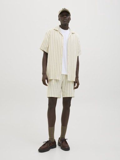 JACK &amp; JONES JAIDEN COBA STRIPE JOG SHORTS