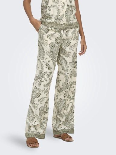 ONLY LIANA LEYA PULL UP PAISLEY PANT