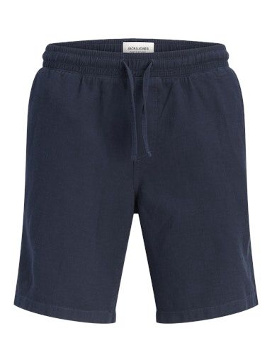 JACK &amp; JONES JAIDEN WAFFLE RESORT SHORT CAMPG, Colour: NAVY, Size: XS