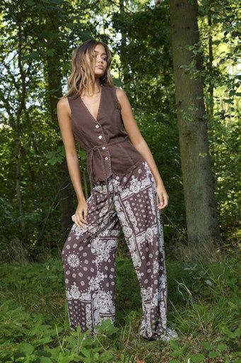ONLY KAVI AMBELPULL UP WIDE PANTS