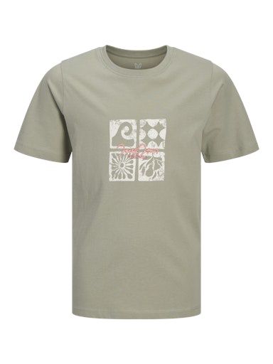 JACK &amp; JONES JR RIVIERA FRONT TEE, Colour: SEAGRASS, Size: 140 (10)
