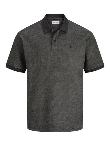 JACK &amp; JONES AUSTIN TWISTED POLO, Colour: BLACK VETIVER, Size: S