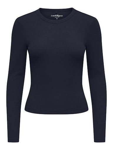 ONLY VAL LONG SLEEVE TOP, Colour: NIGHT SKY, Size: XS