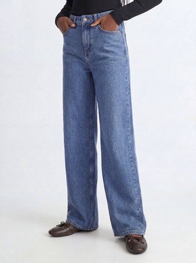 JJXX GIRLS TOKYO WIDE DENIM, Colour: MID BLUE DENIM, Size: 140 (10)