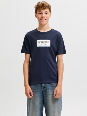JACK &amp; JONES JR FREDERIKSBERG GRAPHIC BOX TEE