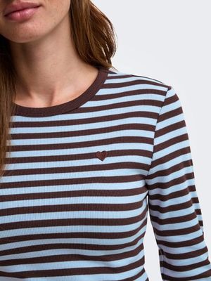 ONLY VAL O-NECK STRIPE TOP