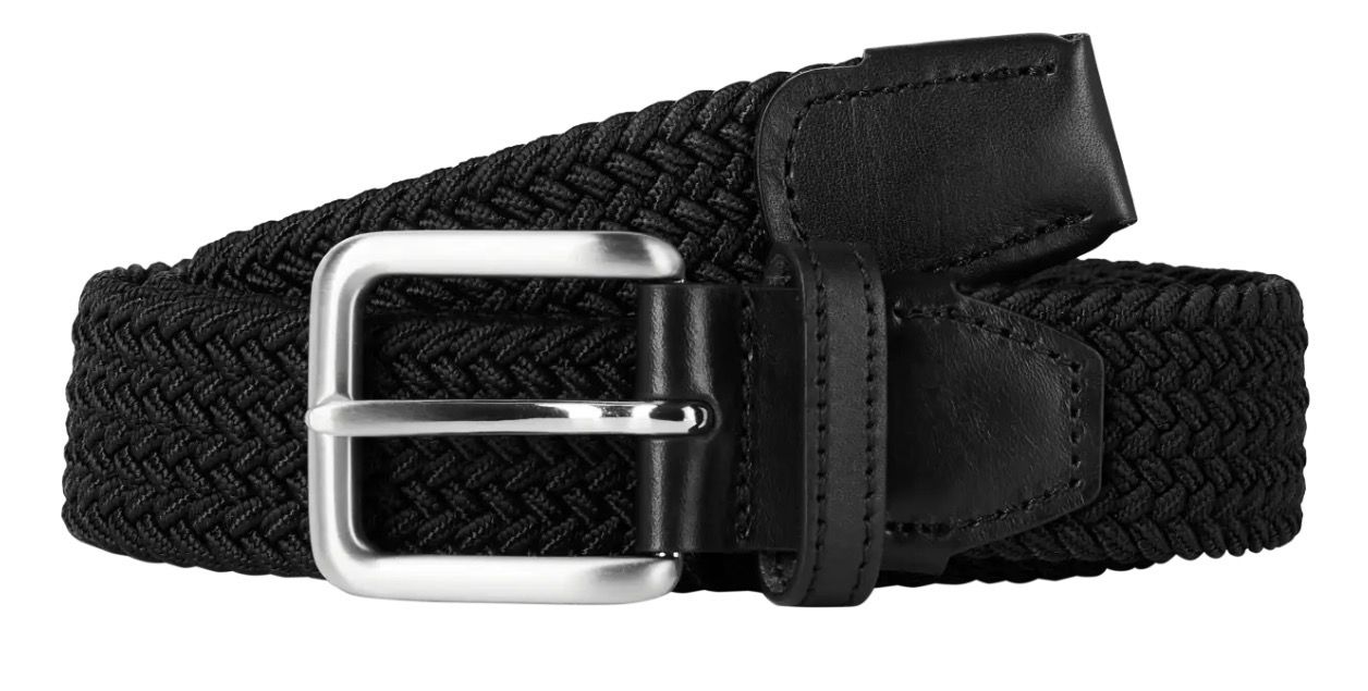 JACK &amp; JONES SPRING WOVEN BELT, Colour: COCOA, Size: 80