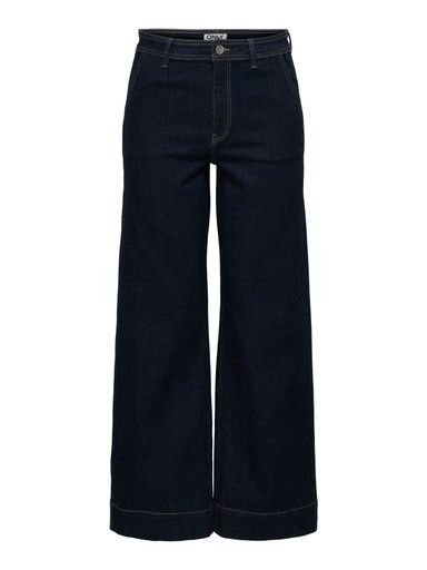 ONLY MADISON CHINO WIDE DENIM, Colour: DARK BLUE DENIM, Size: XS/30