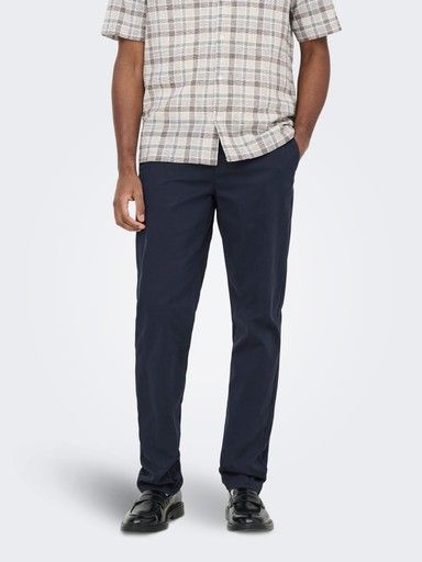 ONLY &amp; SONS WEFT TWILL CHINO PANT, Colour: DARK NAVY, Size: 28/30