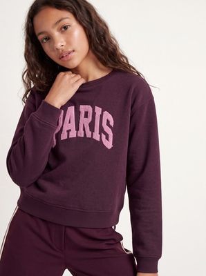 JJXX GIRLS TATUM TERRY PATCH CREW SWEATER