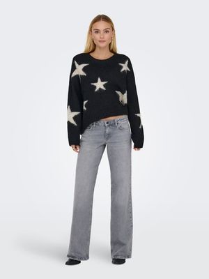 ONLY JUICY LOW WAIST WIDE LEG GREY