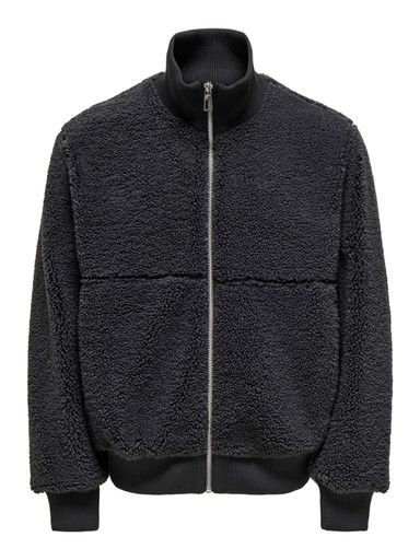 ONLY &amp; SONS RAY SHERPA JACKET, Colour: PHANTOM, Size: S