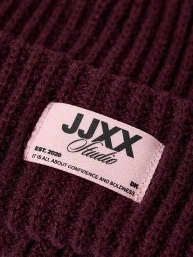 JJXX GIRLS OTHELIA KNIT BEANIE, Colour: WINE TASTING, Size: S/M