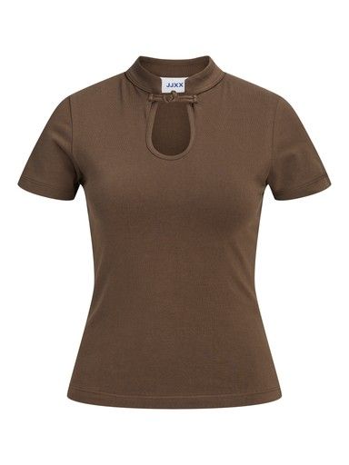 JJXX GIGI COLLAR BOW TOP, Colour: DEMITASSE, Size: XS