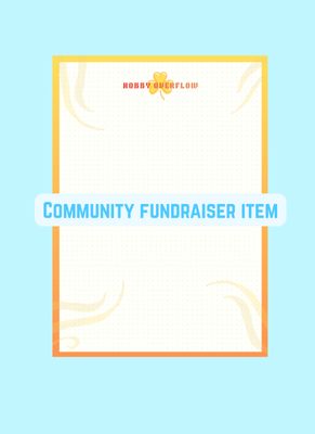 Event: Fundraiser Scorepad/Notepad - Hobby Overflow Re-opening