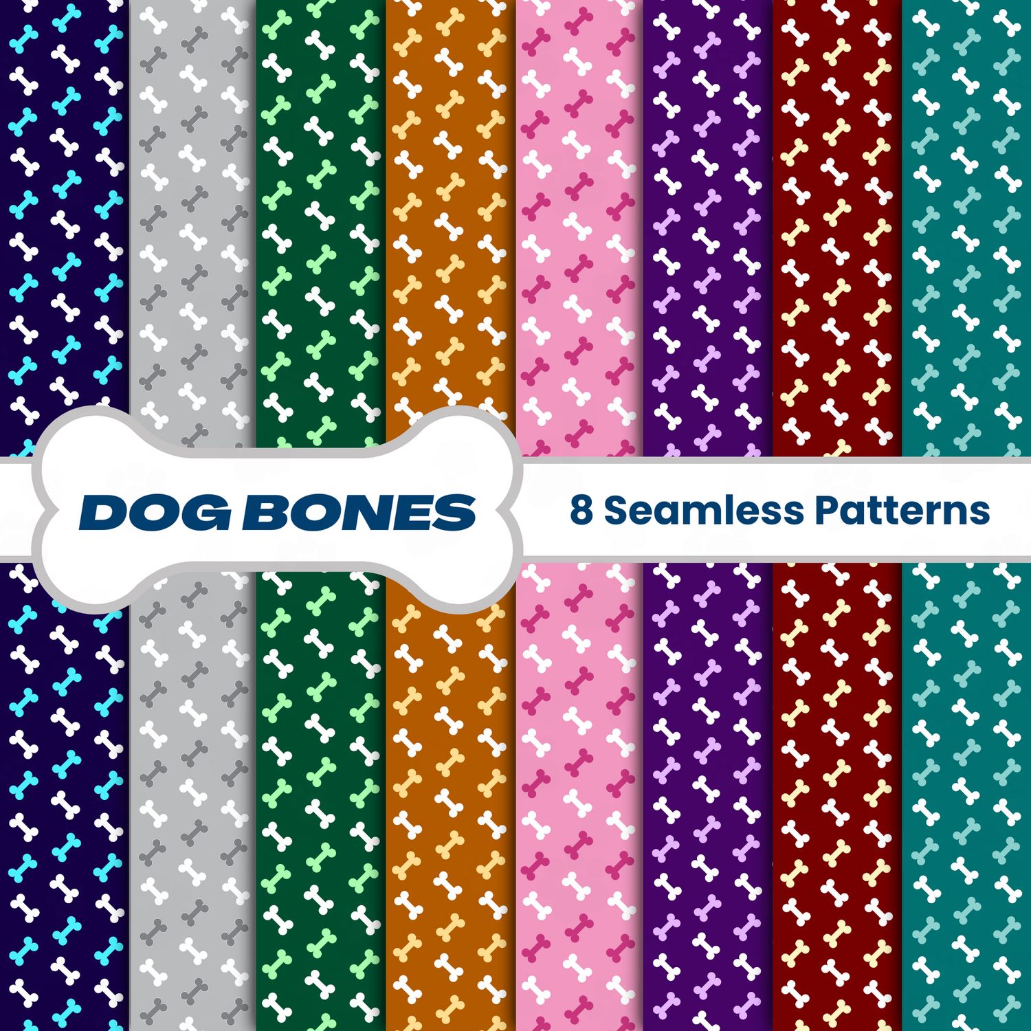 Dog Bones Seamless Pattern Bundle ?