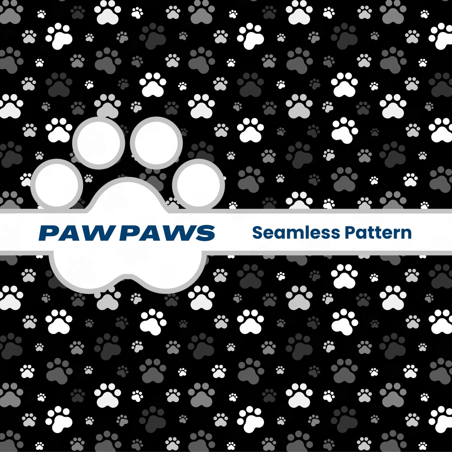 Paw Paws Seamless Pattern ?