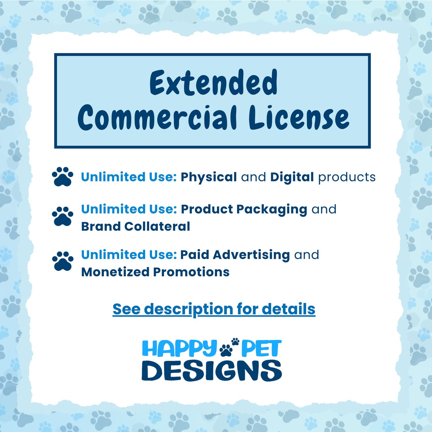 Extended Commercial License (1 Per Pattern) ?